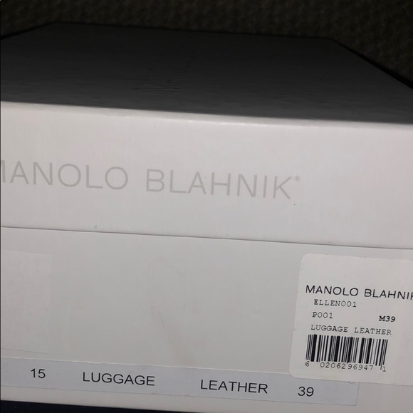 Coveted 2017 Manolo Blahnik Brown Leather Loafers 39 - Picture 7 of 10